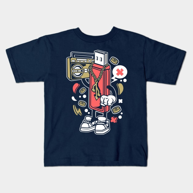 Analog vs. Digital Kids T-Shirt by Superfunky